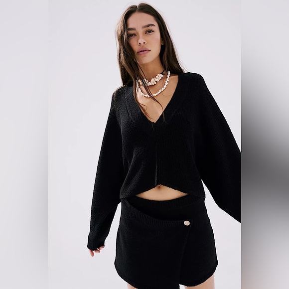 NEW Free People Primavera Skort Co-Ord Set In Black - Picture 3 of 6